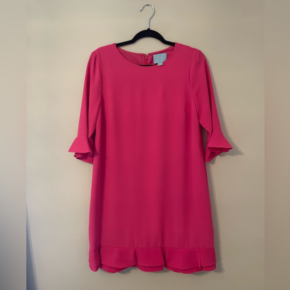 CeCe Pink Ruffle Dress